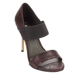 DKNY Iva Stiletto Sandals- Two Tone Garnet